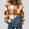 Agnieszka™ | Sweter z patchworkiem