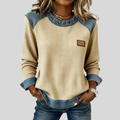 Delancine™ | Sweter Waffle z Wzorem Patchwork