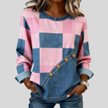 Tindelle™ | Bluza z patchworkowym wzorem