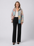 Welana | Kurtka pikowana Patchwork Kwiaty Chloé
