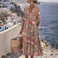 Janice™ | Elegancka letnia sukienka midi z zakryciem brzucha