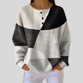 Almira™ | Sweter Henley z dzianiny waffle