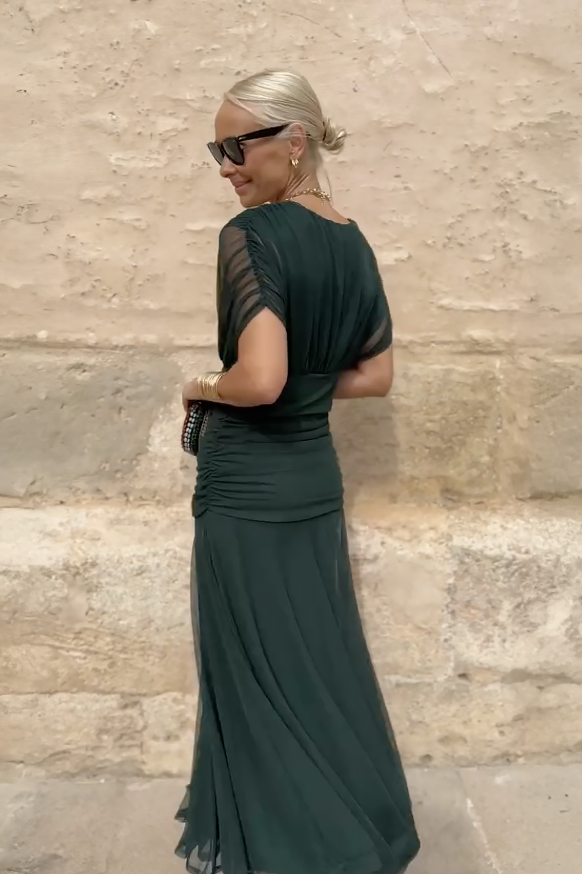 Valentina | Sukienka maxi z dekoltem w kształcie V