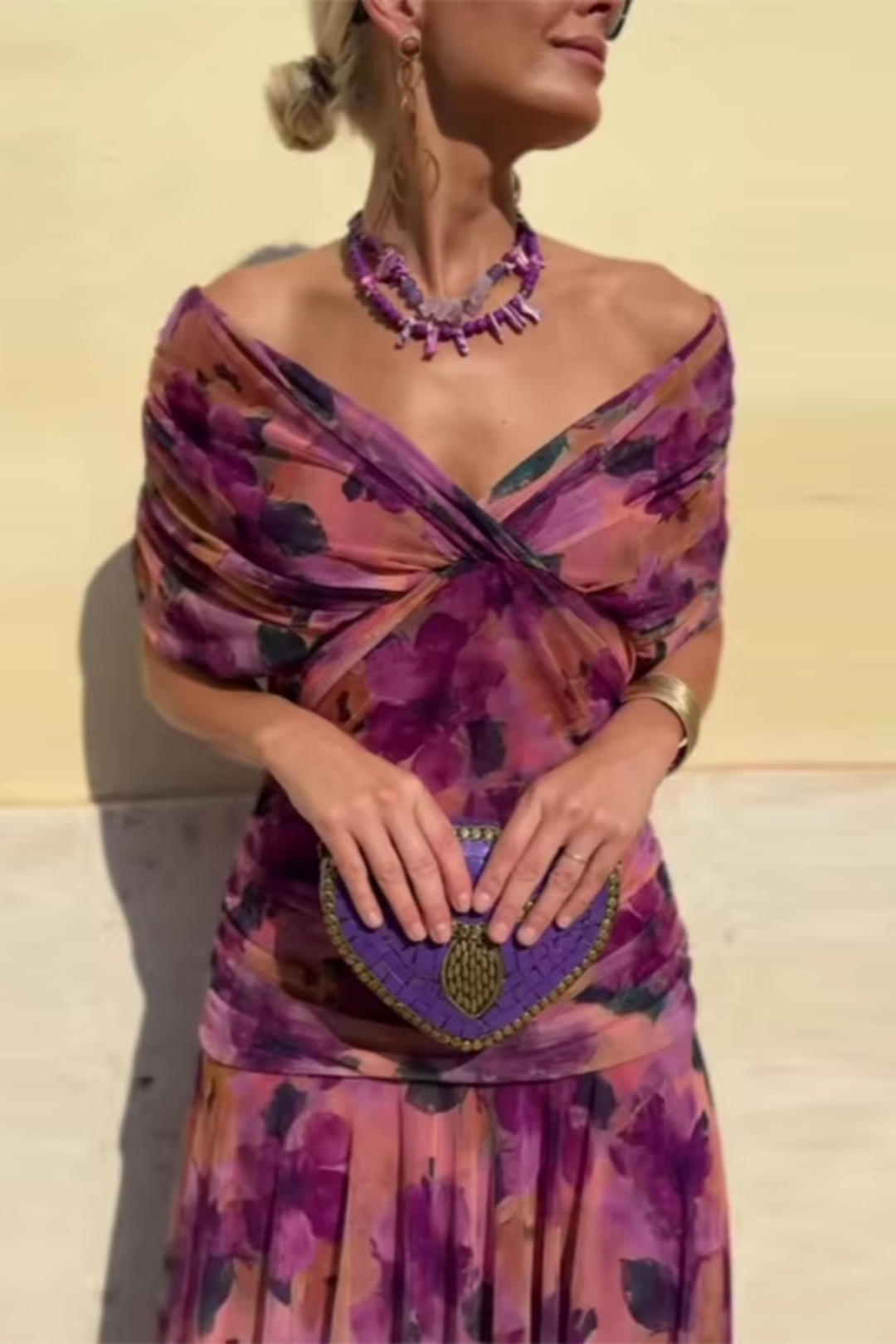 Valentina | Sukienka maxi z dekoltem w kształcie V