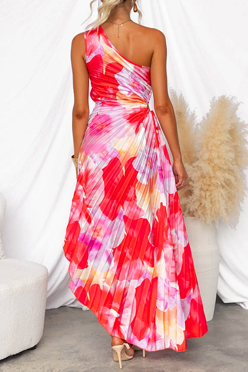 Kacie - Plisowana letnia maxi sukienka