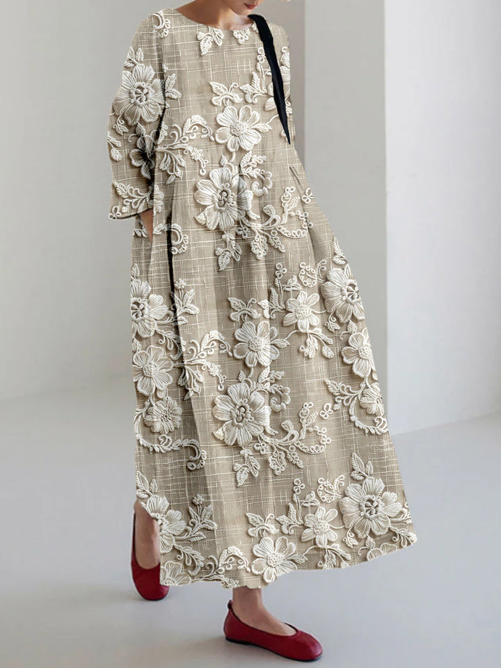 Avery - Elegancka Sukienka Maxi w Kwiaty