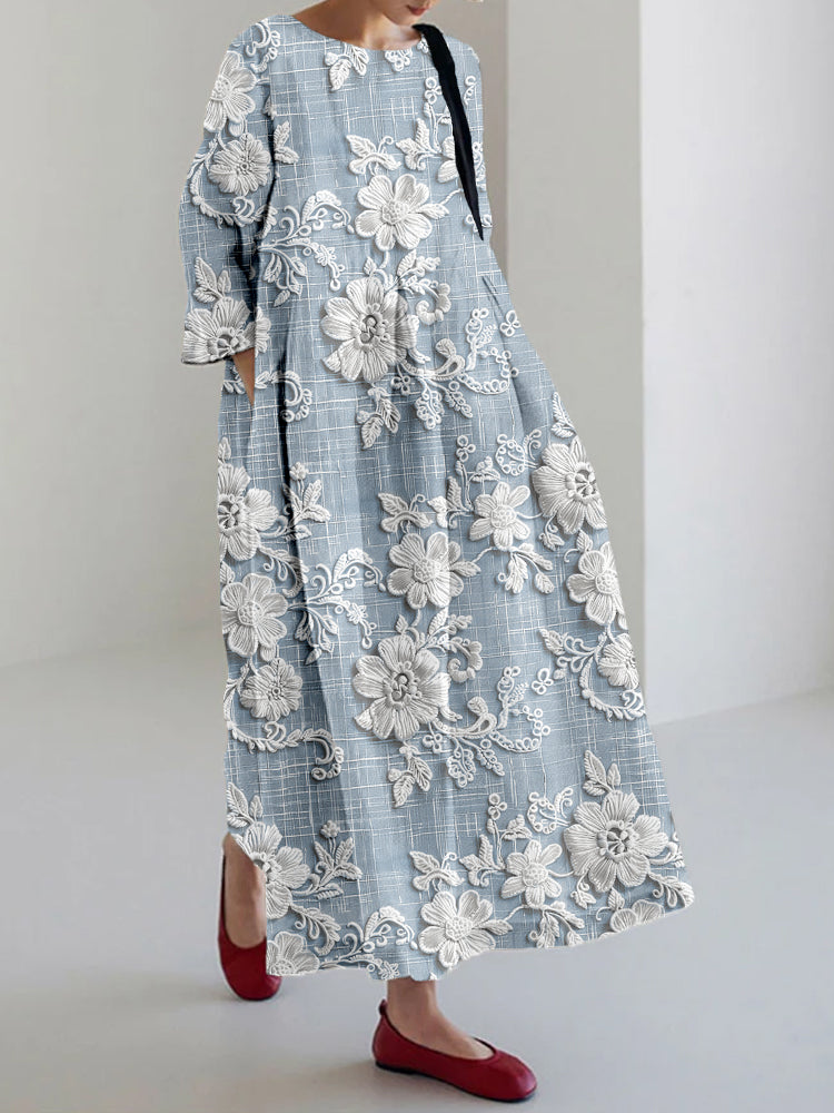 Avery - Elegancka Sukienka Maxi w Kwiaty
