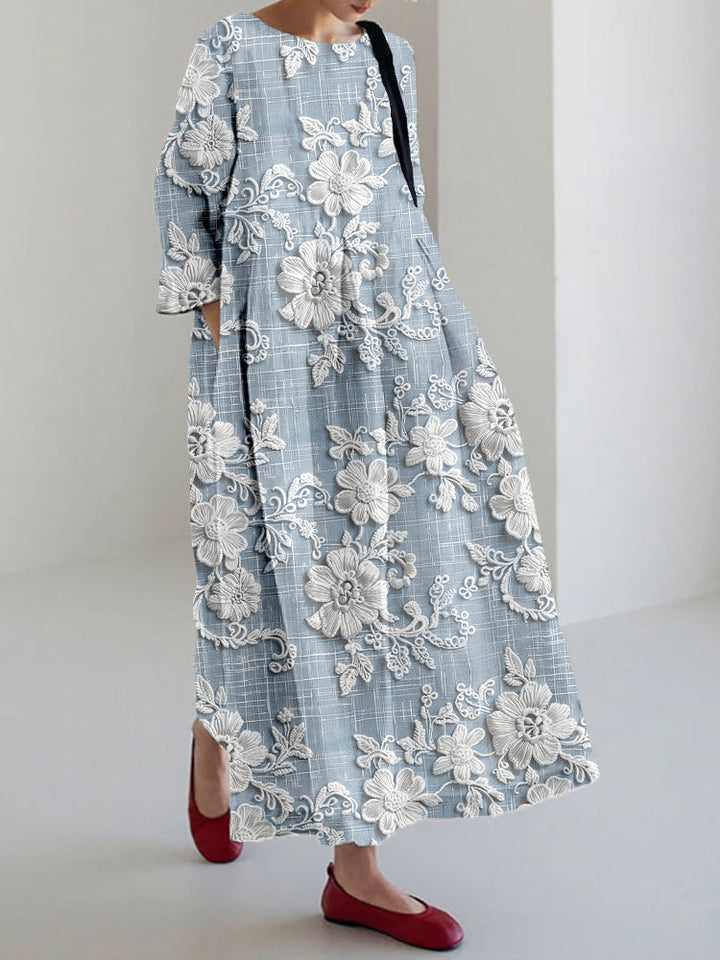 Avery - Elegancka Sukienka Maxi w Kwiaty