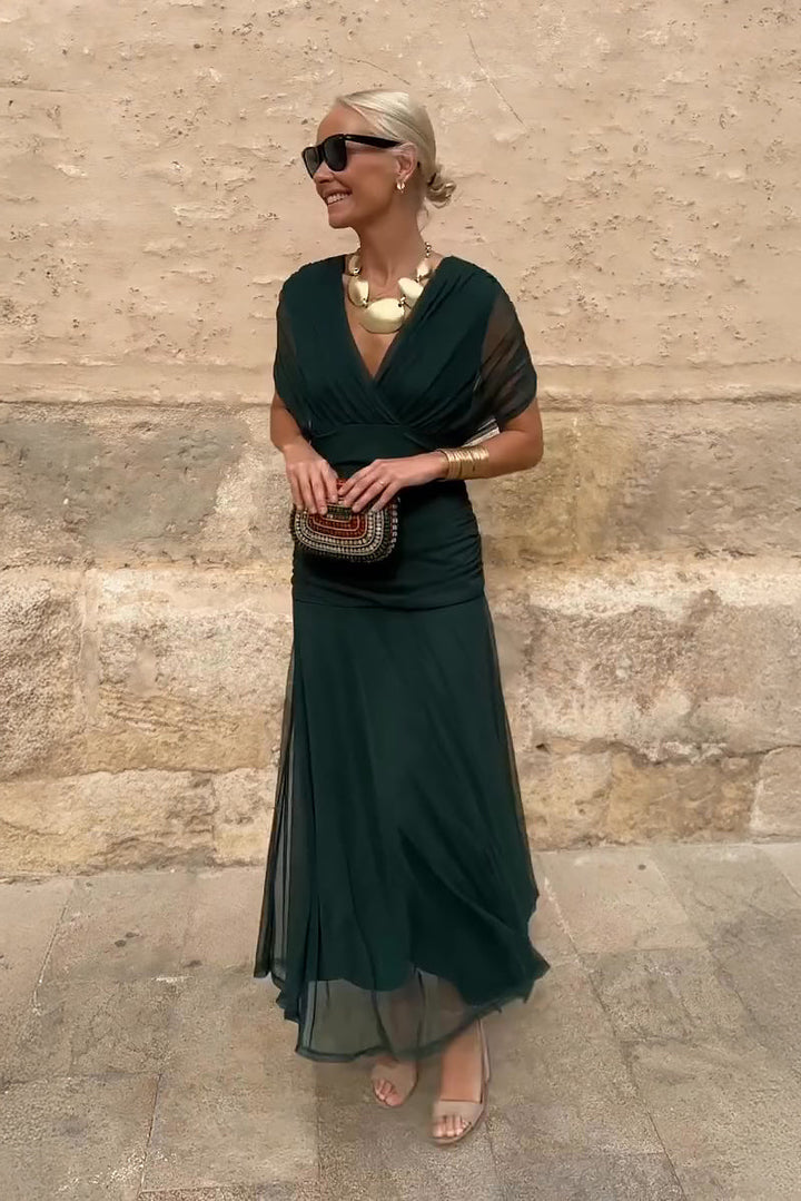 Valentina | Sukienka maxi z dekoltem w kształcie V