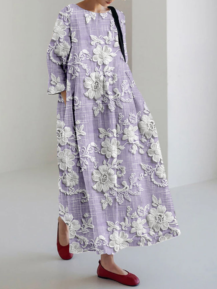 Avery - Elegancka Sukienka Maxi w Kwiaty