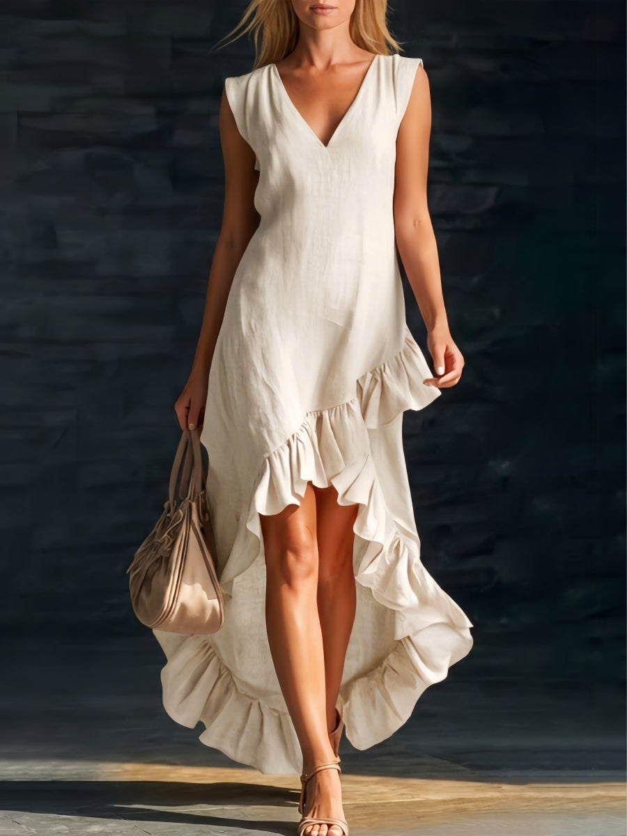 Sienna | Bluzka z falbankami Sukienka Boho High-Low