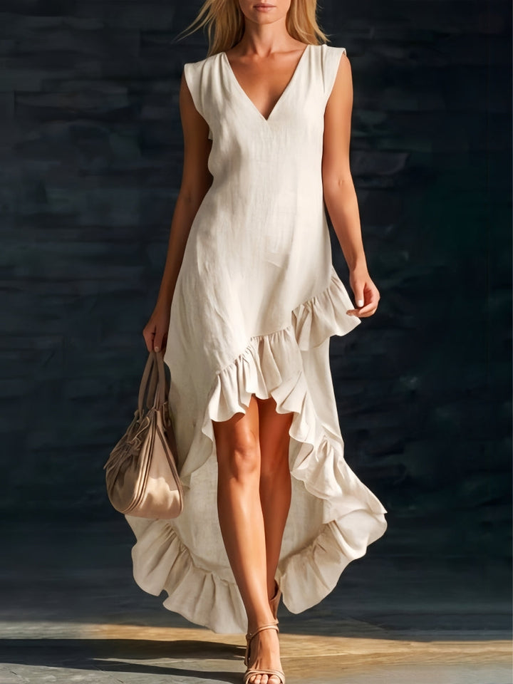Sienna | Bluzka z falbankami Sukienka Boho High-Low