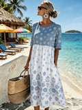 Skye™ | Midi Sukienka Coastal Breeze