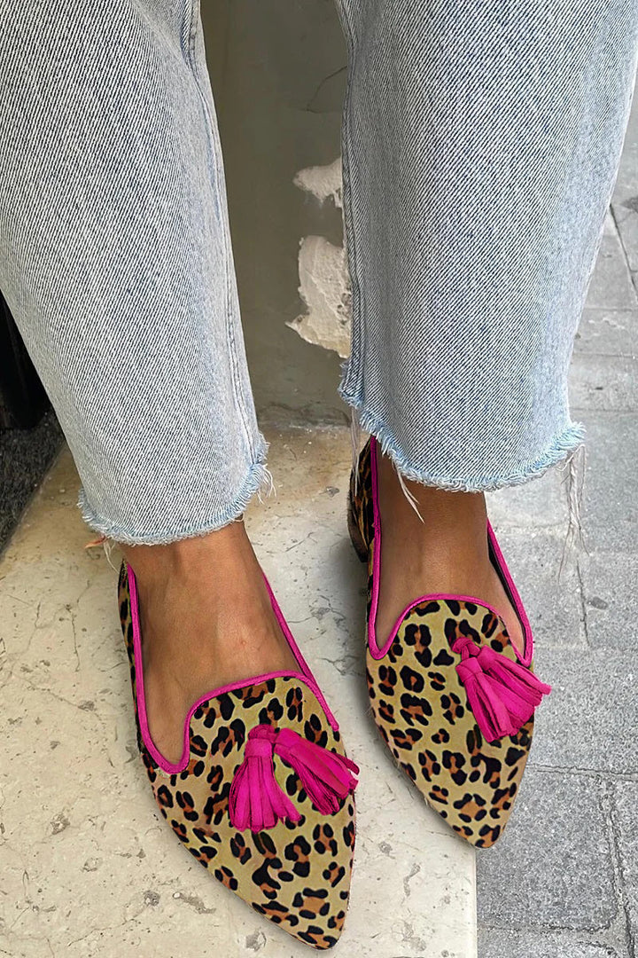 Asma™ - Płaskie buty w panterkę