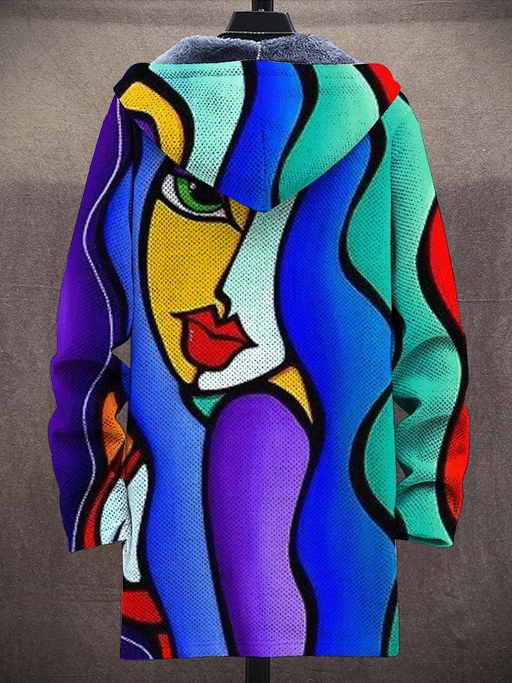 Marek | Artystyczny Kardigan z Kapturem