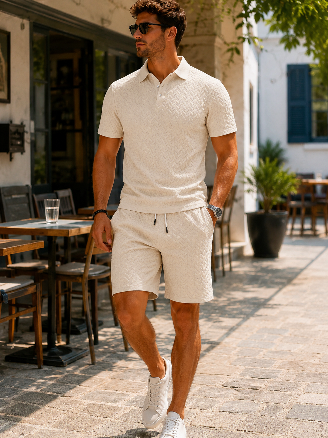 Mason | Elegancki zestaw polo i szortów