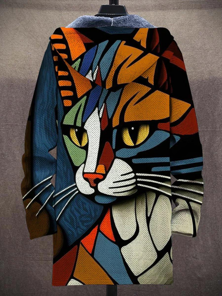 Marta | Artystyczny Kardigan z Kapturem