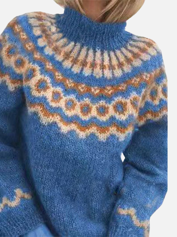Lene | Islandzki sweter z golfem