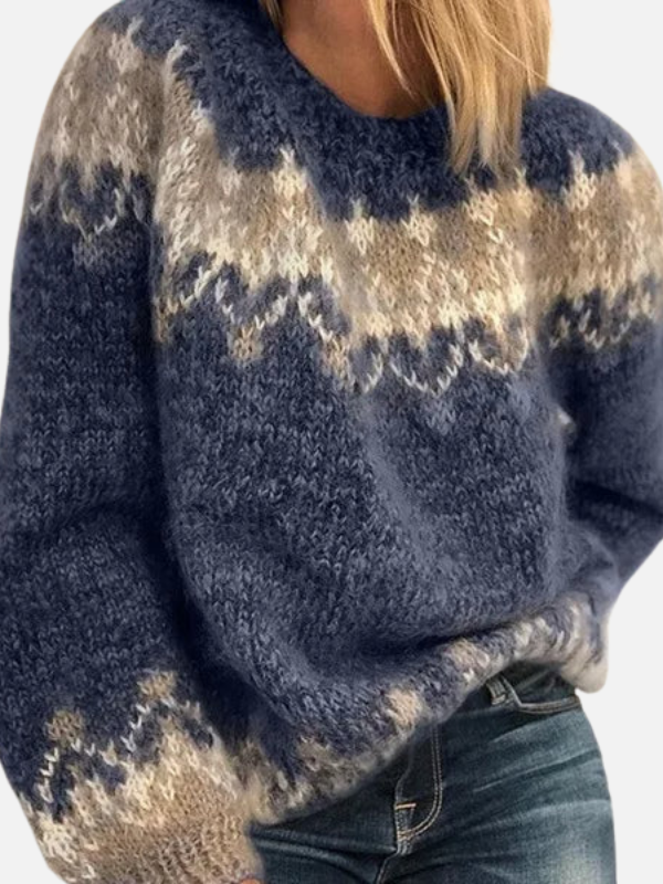 Ida | Islandzki sweter z okrągłym dekoltem