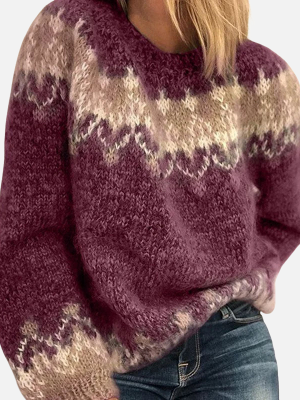 Ida | Islandzki sweter z okrągłym dekoltem