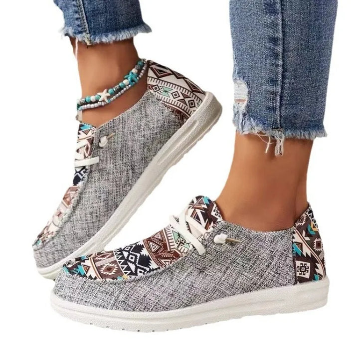 Ava | Ortopedyczne Sneakersy z Wzorem