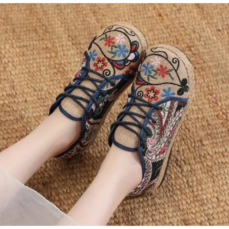 Lily | Woven Canvas Sneakers