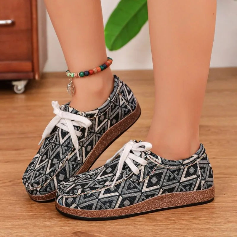 Isla | Ortopedyczne Sneakersy Wzorzyste