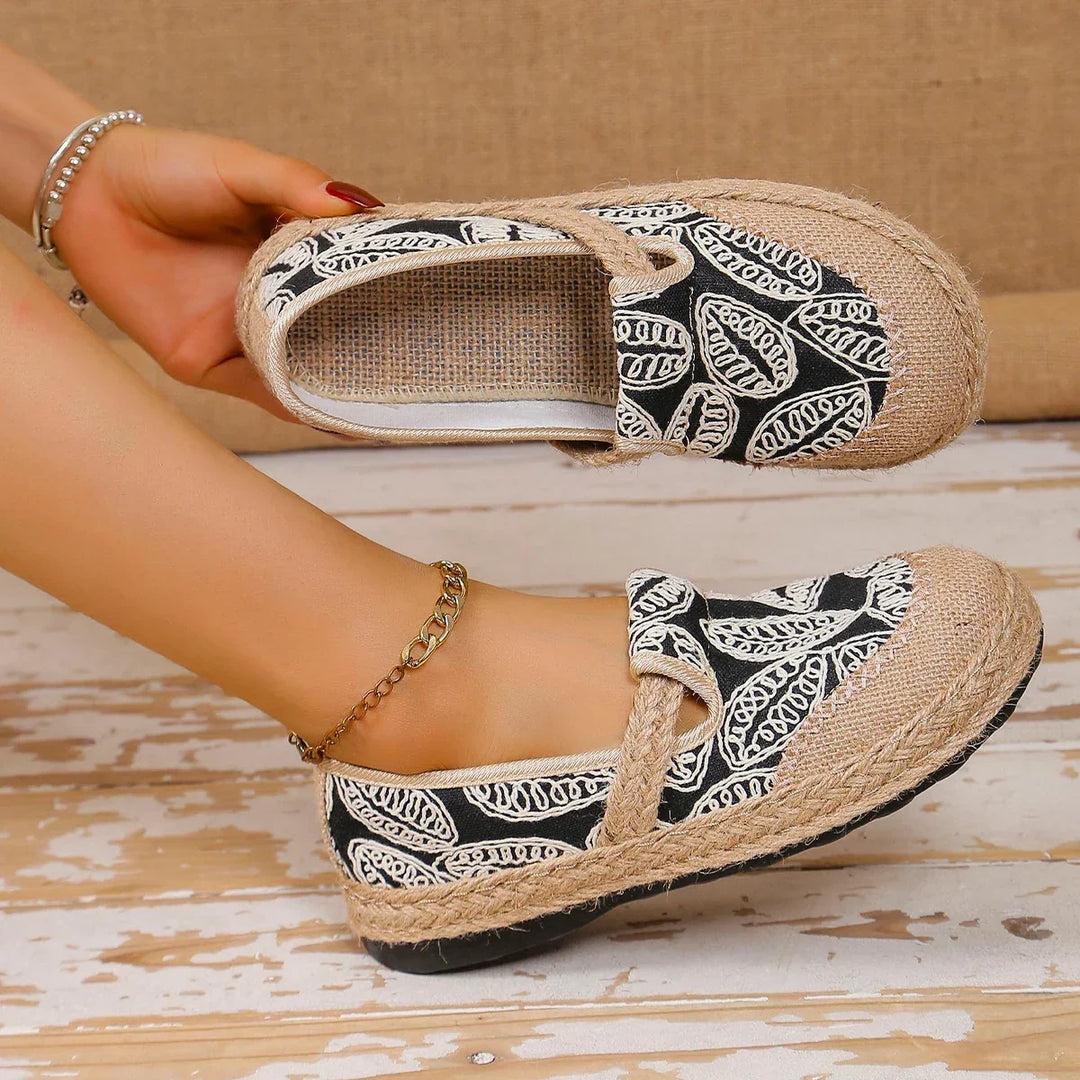 Ella | Boho Haftowane Buty Canvas