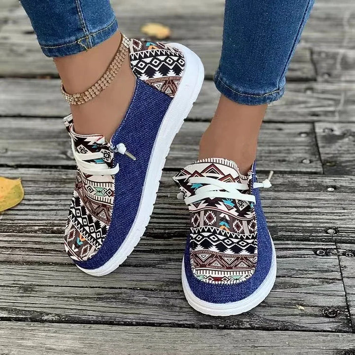 Ava | Ortopedyczne Sneakersy z Wzorem