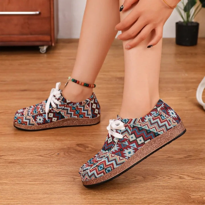 Isla | Ortopedyczne Sneakersy Wzorzyste