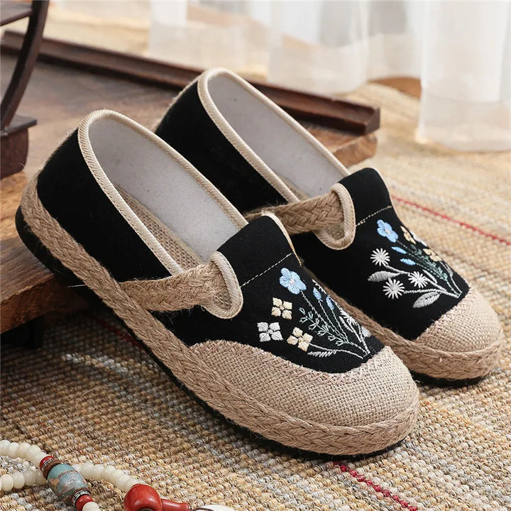 Ella | Boho Haftowane Buty Canvas