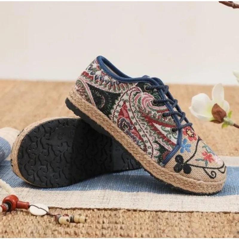 Lily | Woven Canvas Sneakers