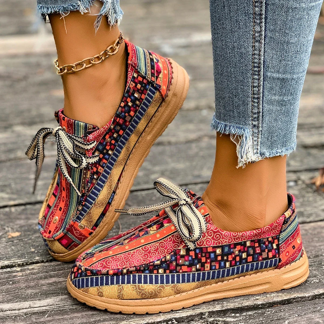 Olivia | Orthopedyczne Sneakersy z Wzorem