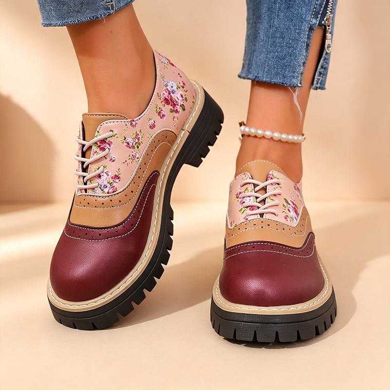 Abigail | Vintage Kwiatowe Buty na Platformie