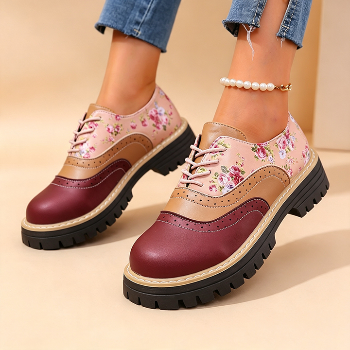 Abigail | Vintage Kwiatowe Buty na Platformie