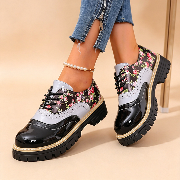 Abigail | Vintage Kwiatowe Buty na Platformie