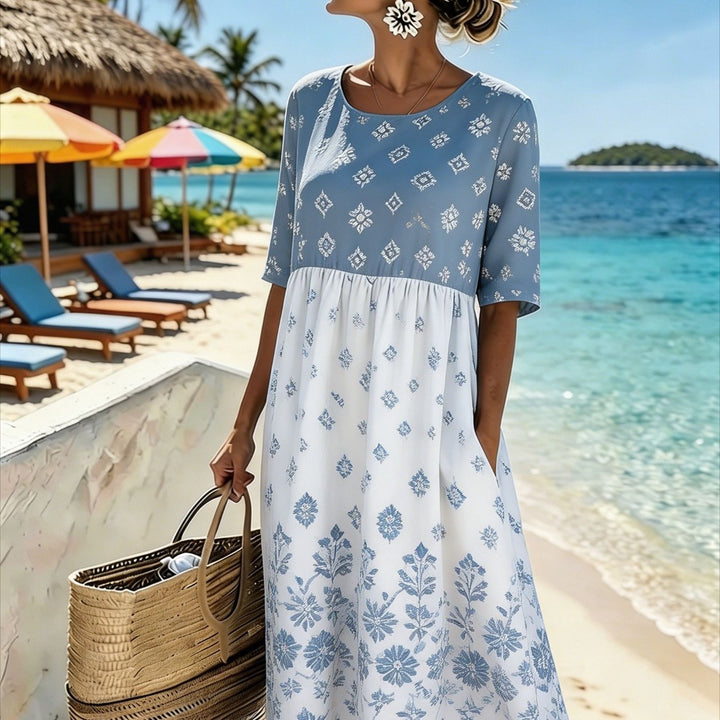 Skye™ | Midi Sukienka Coastal Breeze