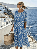 Grace™ - Elegancka Kwiatowa Letnia Sukienka Midi