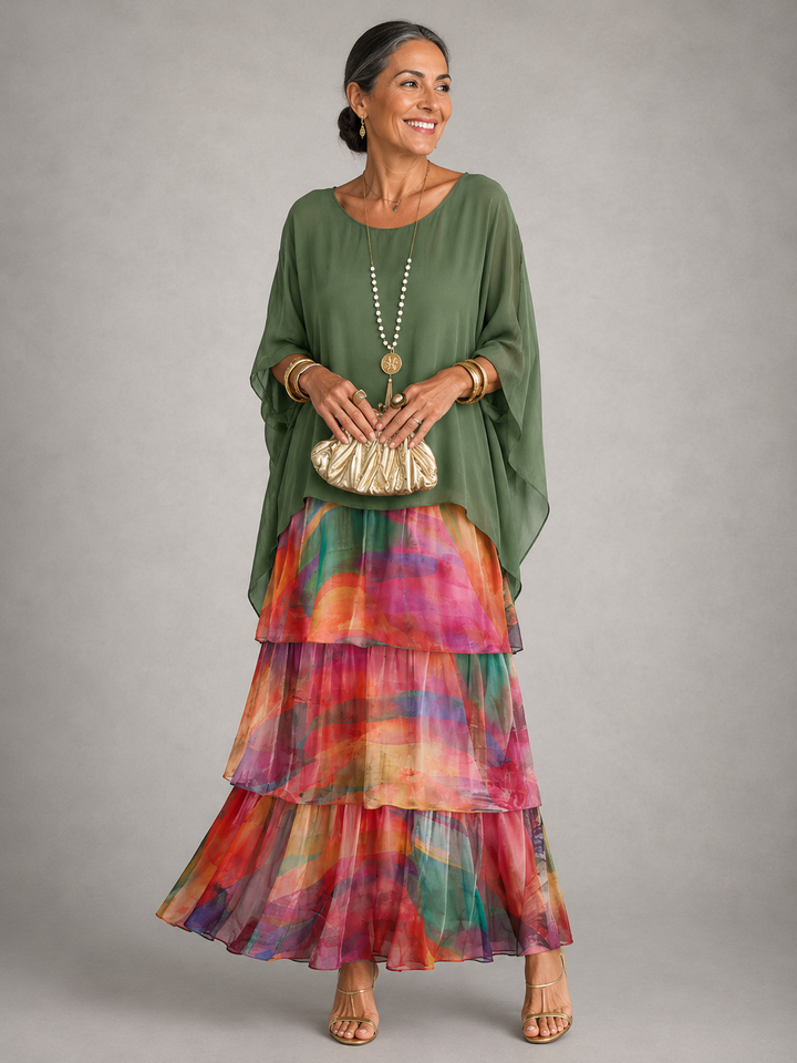 Odile | Elegancka i zwiewna sukienka maxi