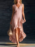 Sienna | Bluzka z falbankami Sukienka Boho High-Low