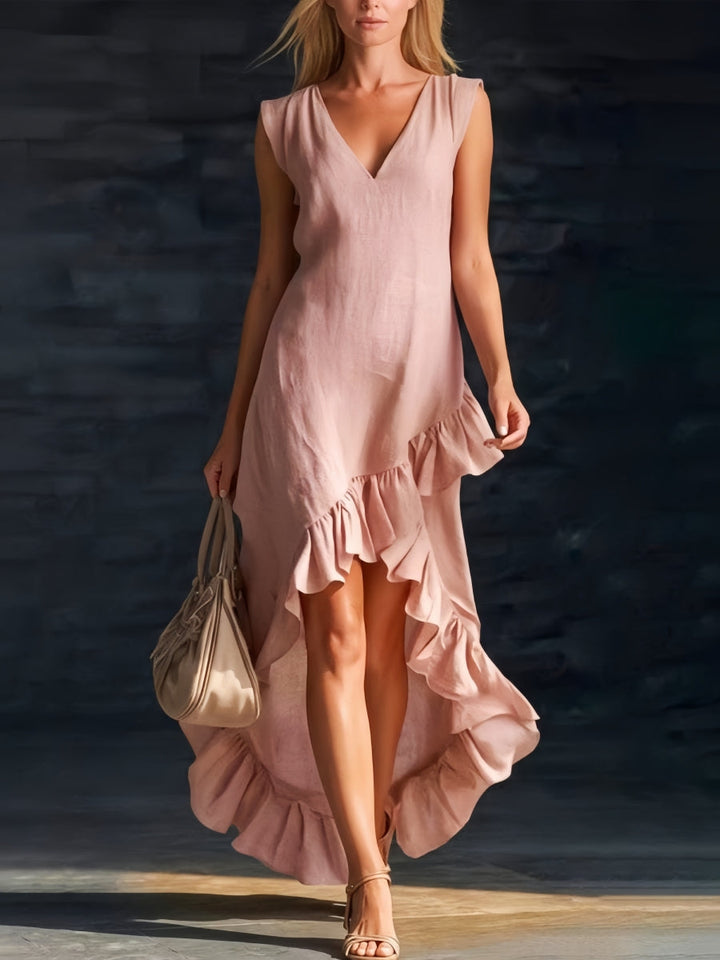 Sienna | Bluzka z falbankami Sukienka Boho High-Low