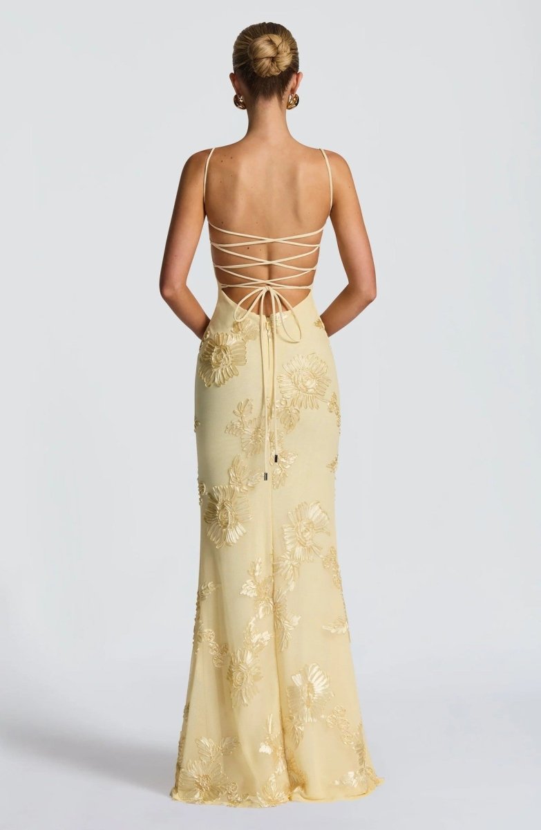 Sukienka maxi bodycon z koronką
