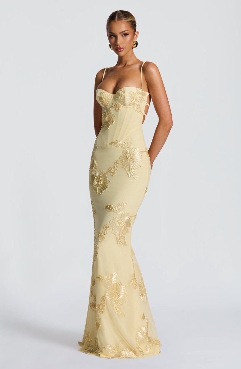 Sukienka maxi bodycon z koronką