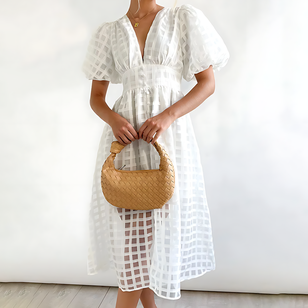 Julia - Elegancka letnia sukienka midi