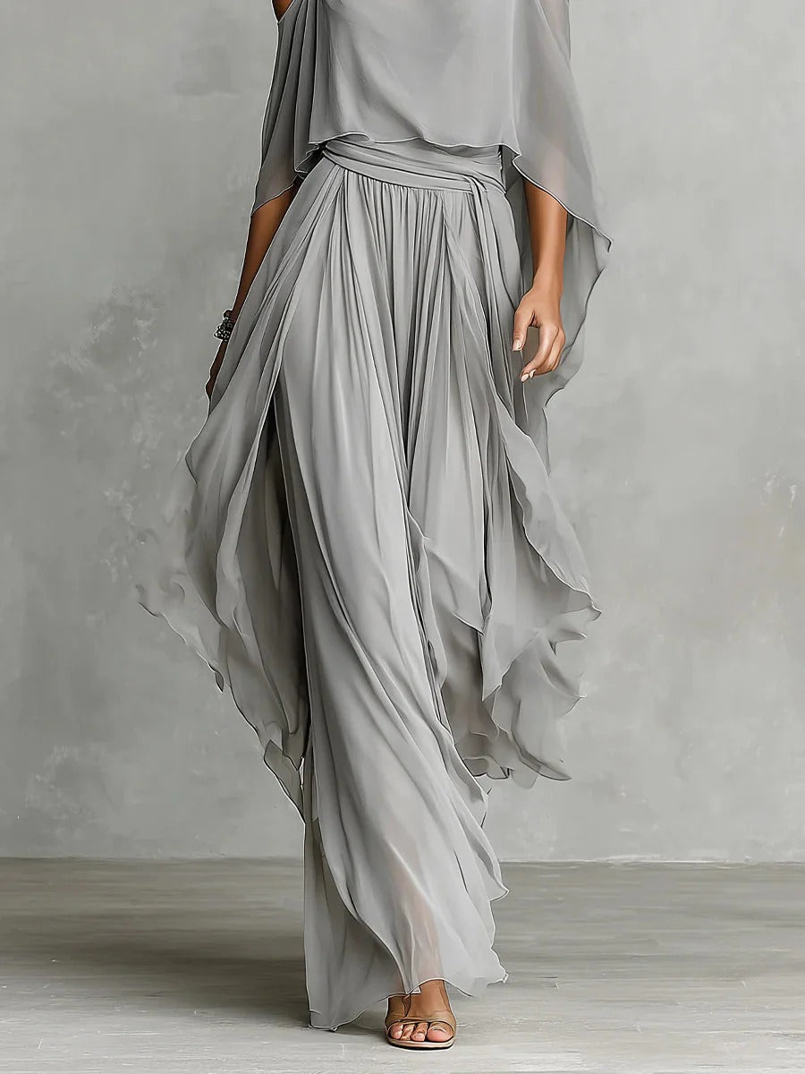 Freya | Zestaw z Chiffonem Off-Shoulder
