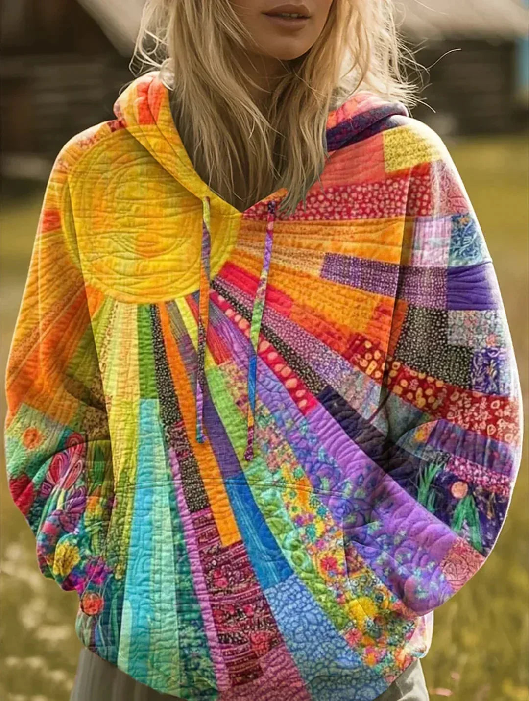 Nela | Artystyczna Bluza z Kapturem
